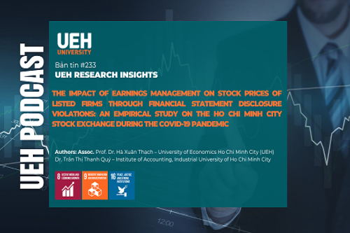 [Research Contribution] The Impact of Earnings Management on Stock Prices of Listed Firms through Financial Statement Disclosure Violations: An Empirical Study on the Ho Chi Minh City Stock Exchange during the COVID-19 Pandemic