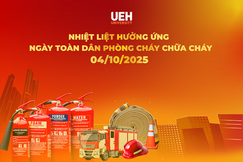 Đại học Kinh tế Thành phố Hồ Chí Minh hưởng ứng Ngày Toàn dân phòng cháy, chữa cháy 4/10