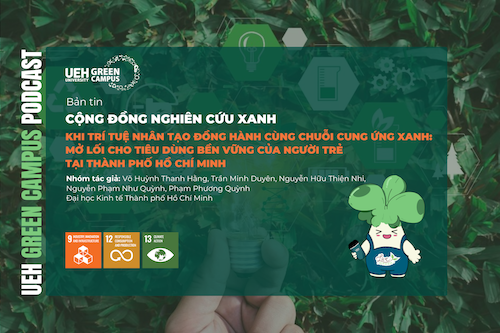 [Research Contribution] Khi trí tuệ nhân tạo đồng hành cùng chuỗi cung ứng xanh: Mở lối cho tiêu dùng bền vững của người trẻ tại Thành phố Hồ Chí Minh