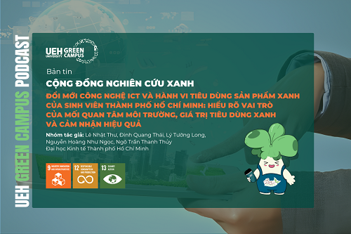 [Contribution Research] Đổi mới công nghệ ICT và hành vi tiêu dùng sản phẩm xanh của sinh viên Thành phố Hồ Chí Minh: Hiểu rõ vai trò của mối quan tâm môi trường, giá trị tiêu dùng xanh và cảm nhận hiệu quả