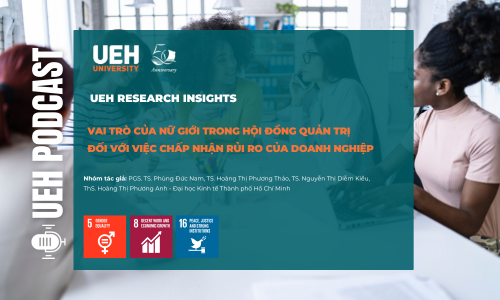 [Research Contribution] Vai trò của nữ giới trong Hội đồng quản trị đối với việc chấp nhận rủi ro của doanh nghiệp