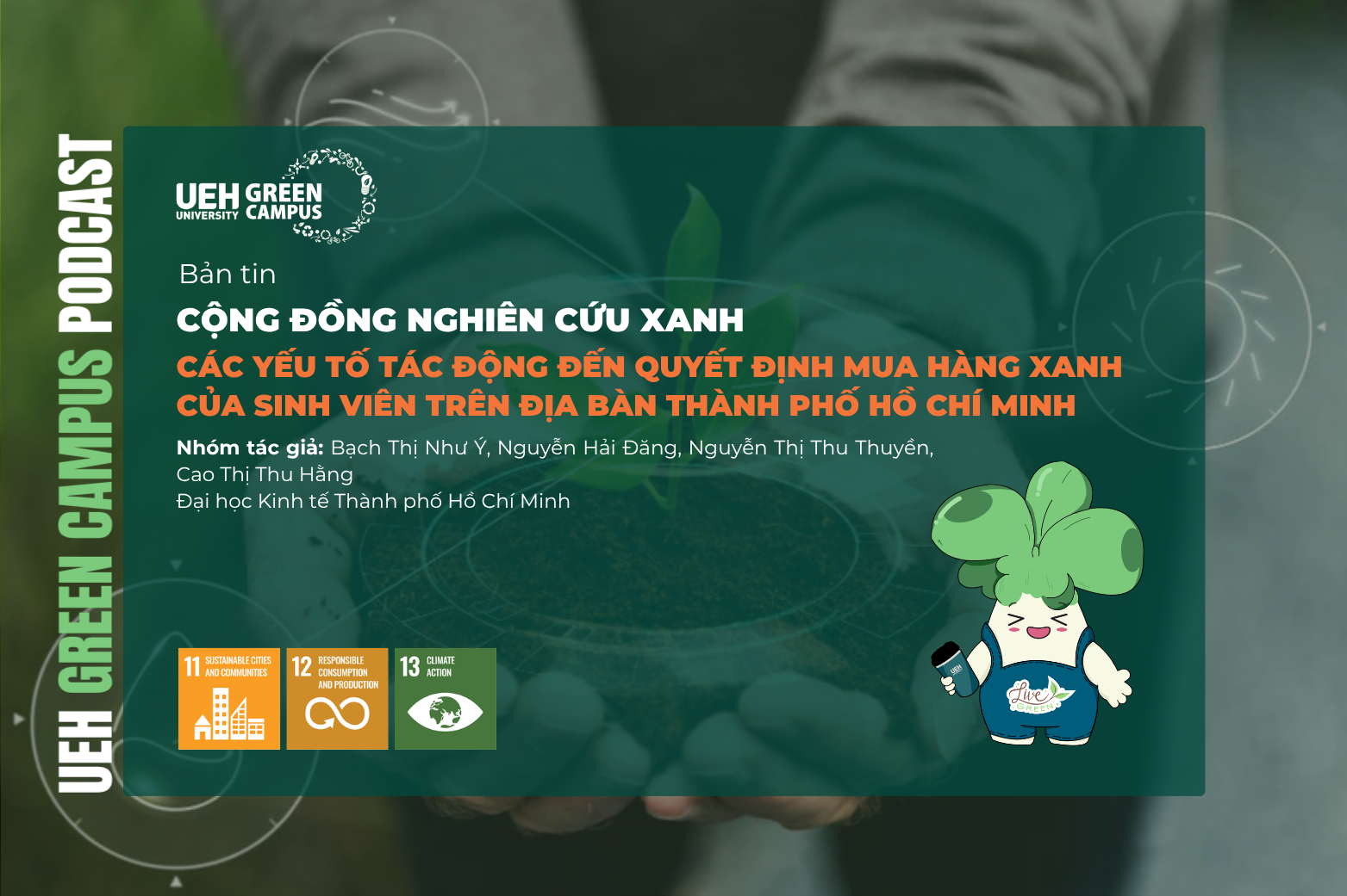 [Research Contribution] Các yếu tố tác động đến quyết định mua hàng xanh của sinh viên trên địa bàn Thành phố Hồ Chí Minh