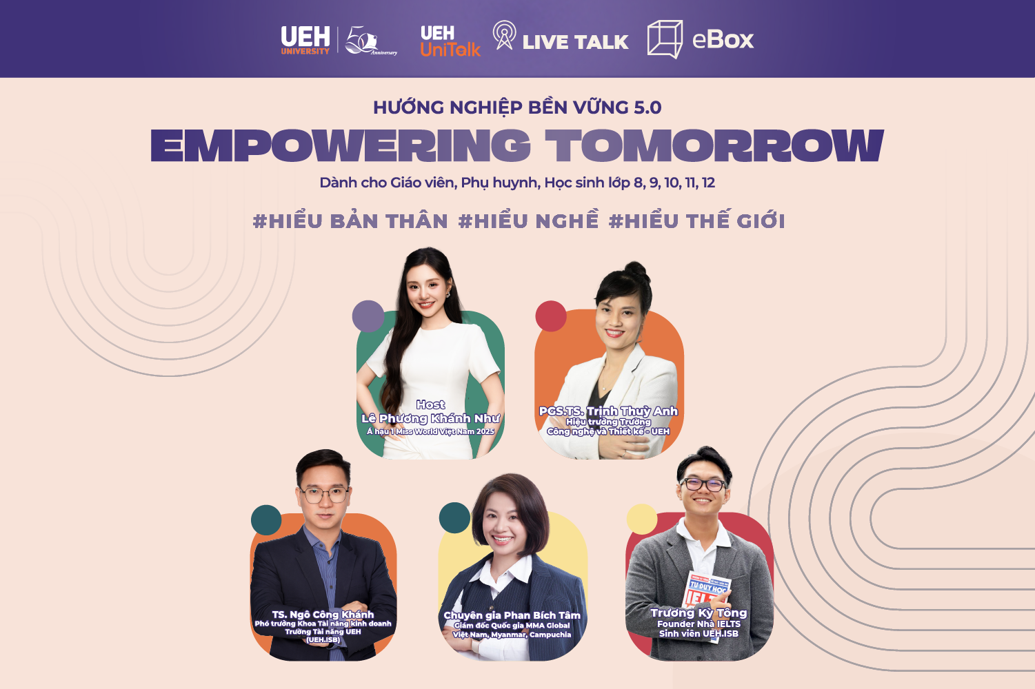 [UEH Uni Talk] Chuỗi Live Talk Hướng Nghiệp Bền Vững 5.0 “Empowering Tomorrow” 2026 hoàn thiện hành trình Hiểu mình – Hiểu nghề – Hiểu thế giới, thu hút gần 1 triệu lượt xem