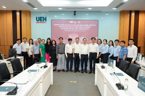 Đại học Kinh tế Thành phố Hồ Chí Minh (UEH) làm việc và trao đổi kinh nghiệm cùng Trường Đại học Giao thông vận tải (UTC) về công tác quản trị đại học