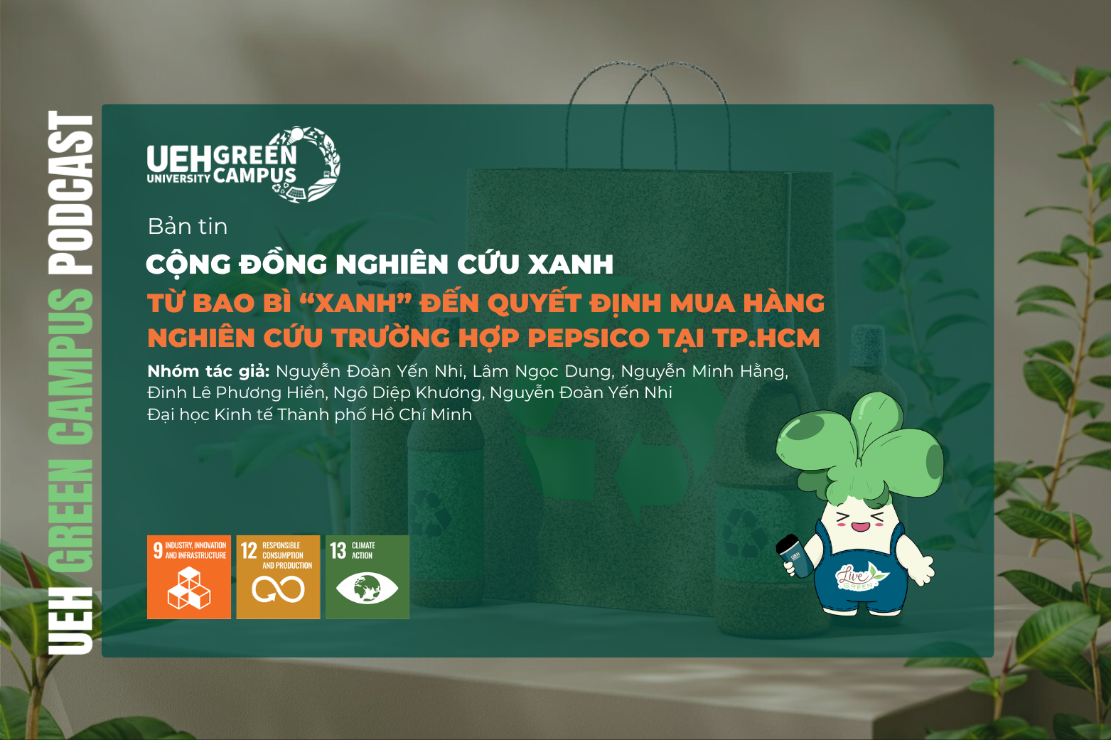 [Research Contribution] Từ bao bì “xanh” đến quyết định mua hàng: Nghiên cứu trường hợp PepsiCo tại TP.HCM